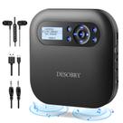 Leitor de CD portátil Desobry com Bluetooth e alto-falantes
