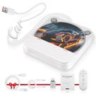 Leitor de CD portátil externo para carro Dislind com porta USB AUX