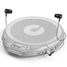 Leitor de CD portátil Gueray para carro com fones de ouvido e display LCD