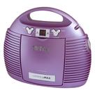 Leitor de CD portátil HANNLOMAX HX-327CD AM/FM Radio (roxo)