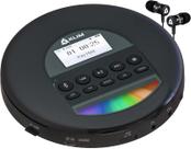 Leitor de CD portátil KLIM Nomad com fones de ouvido - preto