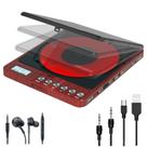 Leitor de CD portátil Monodeal CW605 com fones de ouvido e display LCD