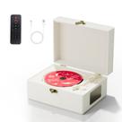 Leitor de CD Portátil Yintiny com Bluetooth 5.0 - Recarregável e com Design em Couro