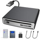 Leitor de CD USB e Auxiliar Sphktey para Carro - Plug & Play