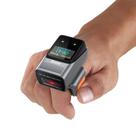 Leitor de código de barras Bluetooth Ring vestível Eyoyo 1D com display