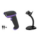 Leitor de código de barras Tera Wireless versátil 2 em 1 roxo