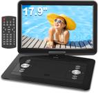 Leitor de DVD/CD Portátil WONNIE 17,9" - 6 Horas de Bateria (5000mAh)