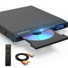 Leitor de DVD Delleson All Region Free Compact com entrada de microfone