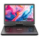 Leitor de DVD portátil BOIFUN, tela de 15,7", 5 horas de bateria