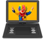 Leitor de DVD portátil HotHat, tela de 17,9", bateria de 6 horas