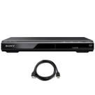 Leitor de DVD Sony DVPSR510H com Cabo HDMI Deco Gear de 6 Pés Leitor de DVD Sony DVPSR510H com Cabo HDMI Deco Gear de 6 Pés