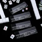 Leitor de Linhas para Mahjong JolliLudo em Acrílico 5 x 15 cm, 4 peças Leitor de Linhas para Mahjong JolliLudo em Acrílico 5 x 15 cm, 4 peças