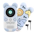 Leitor de MP3 RUIZU Cartoon Zoo 64GB Bluetooth para crianças com SD 128GB