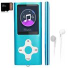 Leitor de MP3 Xidehuy 16GB Cartão de Memória 1.8 Ecrã LCD Azul Céu