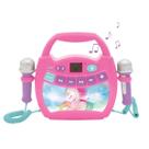 Leitor digital de karaokê Lexibook Unicorn com microfones rosa