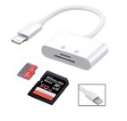 leitor e adaptador para cartão de memória sd e tf micro conector Lightining para iphone