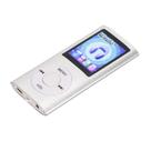 Leitor MP3 Heayzoki, tela colorida de 1,8", 30h Play, 64 GB, prata