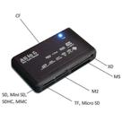 Leitores de cartões eletrônicos tudo em 1 leitor de cartão de memória usb externo sd sdhc mini micro m2 mmc cf xd ms