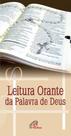 Leitura orante da palavra de deus - folheto - PAULINAS Leitura orante da palavra de deus - folheto - PAULINAS