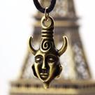 Lembrança para Fã de Sobrenatural Colar Amuleto Dean Winchester de Metal Rústico Bronze Velho Lembrança para Fã de Sobrenatural Colar Amuleto Dean Winchester de Metal Rústico Bronze Velho