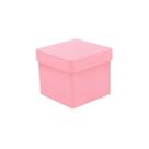 Lembrancinha Caixa Acrilica 5x5cm Rosa 10un Lembrancinha Caixa Acrilica 5x5cm Rosa 10un