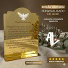 Lembrancinha de Batizado para Padrinhos em Acrílico Oração dos Padrinhos Personalizada Presente