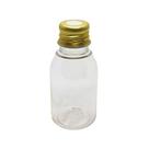 Lembrancinha Frasco 60ml Tampa De Aluminio Furada Dourada 10un