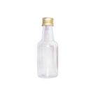 Lembrancinha Garrafa Pvc 50ml Tampa Aluminio Ouro 10un