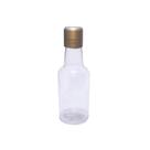 Lembrancinha Garrafa Pvc 50ml Tampa Plástica Prata 10un