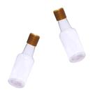 Lembrancinha Garrafa Pvc 50ml Tampa Plastico Ouro 10un