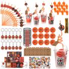 Lembrancinhas de festa de basquete LiYiQ 158 unidades com copo Straw Stress Ball