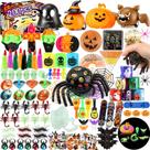 Lembrancinhas de festa de Halloween Kienul 200 unidades para crianças com caixa de tesouro