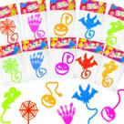 Lembrancinhas de festa Sticky Hands, 100 unidades para crianças de Halloween