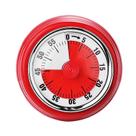Lembrete mecânico de temporizador de cozinha, vermelho giratório de 360, 7,3 cm