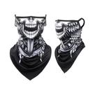 Lenço Bandana Com Estampa De Caveira, Proteção Solar De Verão, Secagem Rápida, Reutilizável,