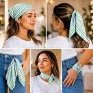 Lenço Bandana Multiuso Copa do Mundo Microfibra Estampa Digital Brasil Estampa: Torcida Brasil