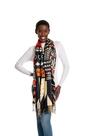 Lenço Bkytgek Estampa Tribal Africana Dupla Face, Quente e Aconchegante
