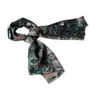 Lenço Blancho Bedding preto azul Paisley Silk Small