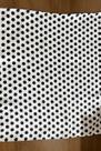 Lenço Branco e Preto de Cetim Poa 50cm x 50cm (Bolinhas)