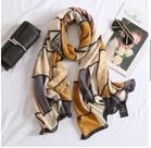 Lenço Cachecol Feminino Grande Viscose Geométrico Cor:Amarelo