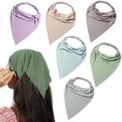 Lenço de cabeça, bandana, pacote com 6 unidades, Vercret Boho Triangle para meninas