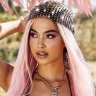 Lenço de cabeça de strass EARENT, bandanas pretas, rave, joias, turbante brilhante para mulheres Lenço de cabeça de strass EARENT, bandanas pretas, rave, joias, turbante brilhante para mulheres