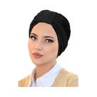Lenço De Cabeça Muçulmano Feminino De Cor Sólida, Hijab Macio E Elástico, Turbante Para O Ramadã,