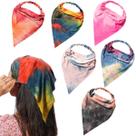 Lenço de cabelo, bandana Vercret, pacote com 6 para mulheres com clipes