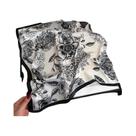 Lenço De Cabelo Floral De Seda Estampado Para Mulheres, Lenço De Pescoço De Luxo, Xale De Mão E