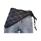 Lenço De Cabelo Triangular Com Renda, Saia De Renda Macia, Avental, Meia Saia, Cortina De Bumbum,