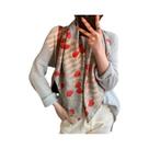 Lenço De Luxo Feminino Para Primavera Em Poliéster, Xale Macio E Liso 90x90cm Com Design De Praia Lenço De Luxo Feminino Para Primavera Em Poliéster, Xale Macio E Liso 90x90cm Com Design De Praia