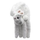 Lenço de pelúcia feminino moda cartoon animal babador outono e inverno mais veludo espessamento coelho cachecol