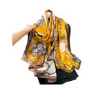 Lenço de primavera feminino design de luxo material de poliéster lenço suave xale lenço de praia