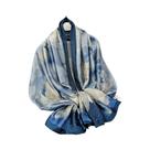 Lenço de primavera feminino design de luxo material de poliéster lenço suave xale macio praia